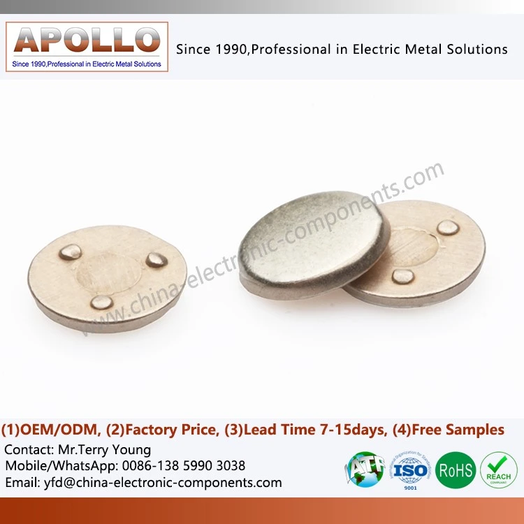 Button Silver Contacts Button Silver Contacts