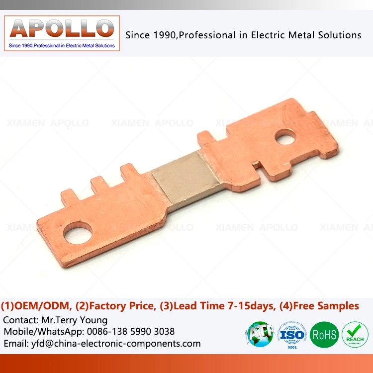 Electrical Contact Silver Copper Composite Stamping