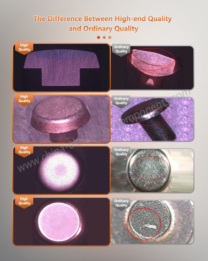 The Difference Between High-end Quality and Ordinary Quality AgSnO2 Contact The Difference Between High-end Quality and Ordinary Quality AgSnO2 Contact