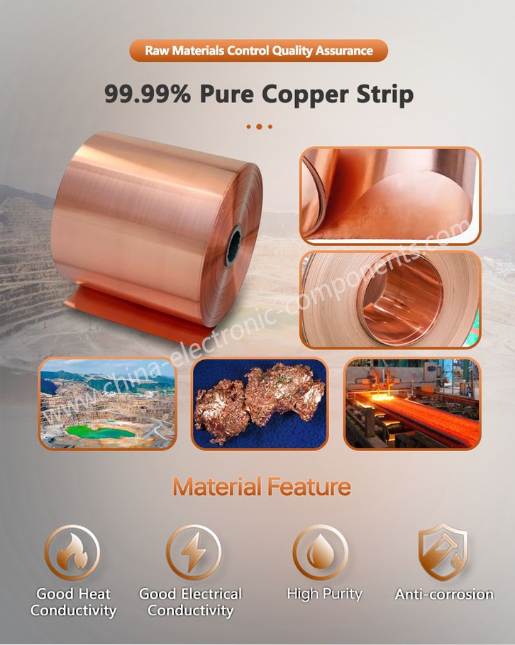 9999 Pure Copper Strip for Power Distribution Unit BusBar 9999 Pure Copper Strip for Power Distribution Unit BusBar