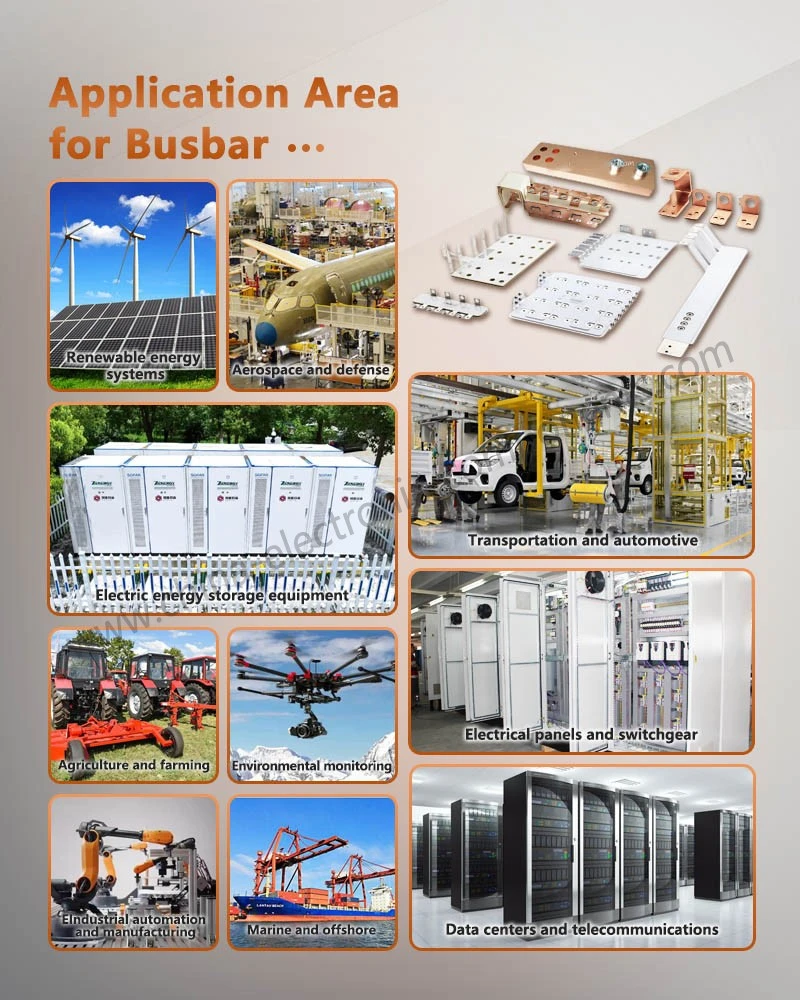 Application Area for electrolytic copper busbar Application Area for electrolytic copper busbar