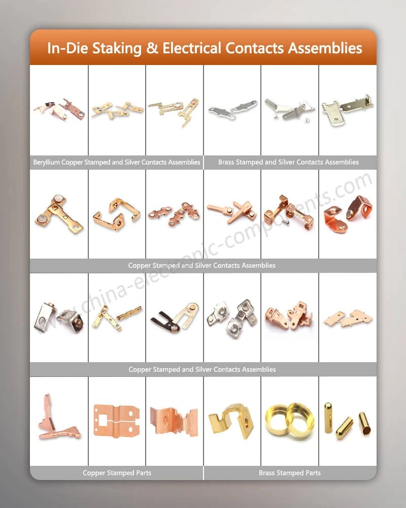 In Die Staking Assemblies and Electrical Contacts Assemblies In Die Staking Assemblies and Electrical Contacts Assemblies