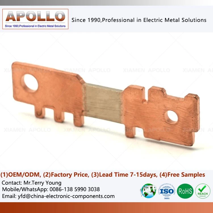 Silver Copper Stamping for Relay Components Silver Copper Stamping for Relay Components